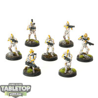 Galaktische Republik - 7 x Phase II Clone Troopers - bemalt