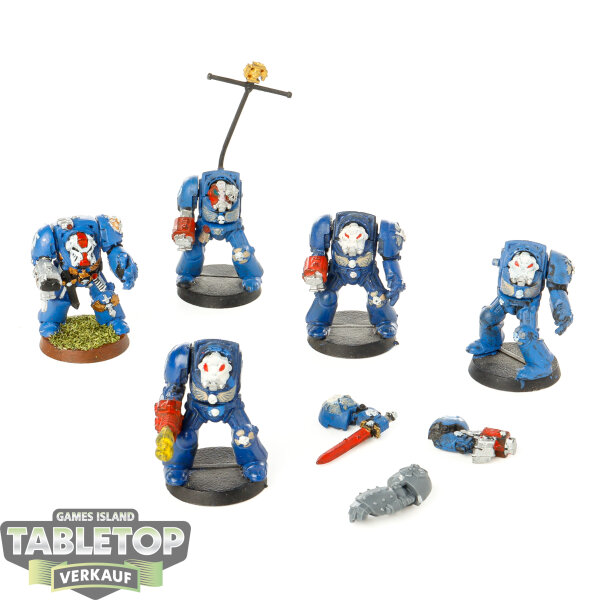 Ultramarines - 5x Terminator Squad klassisch - teilweise bemalt