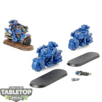 Ultramarines - 3x Bike Squad - teilweise bemalt