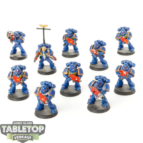 Ultramarines - 10x Tactical Squad klassisch - bemalt