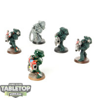 Dark Angels - 5x Devastator Squad - teilweise bemalt