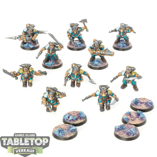 Kharadron Overlords - 10 Arkanaut Company - bemalt