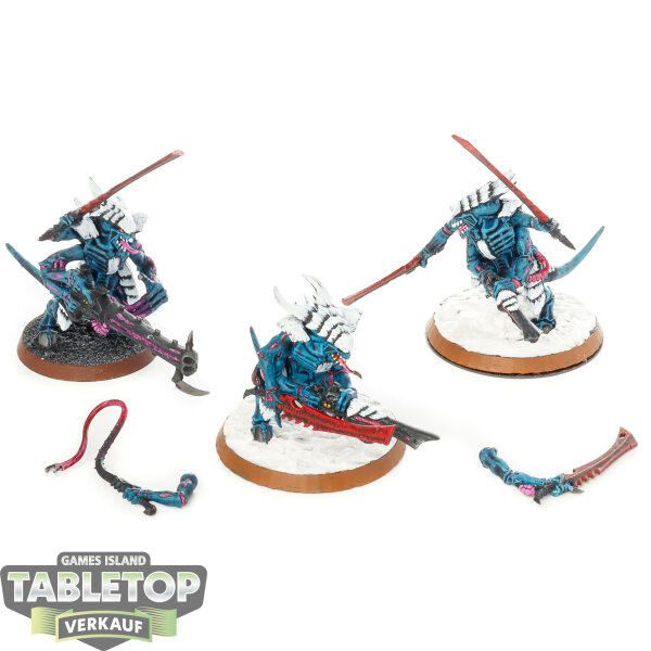 Tyraniden - 3 Tyranid Warriors - bemalt