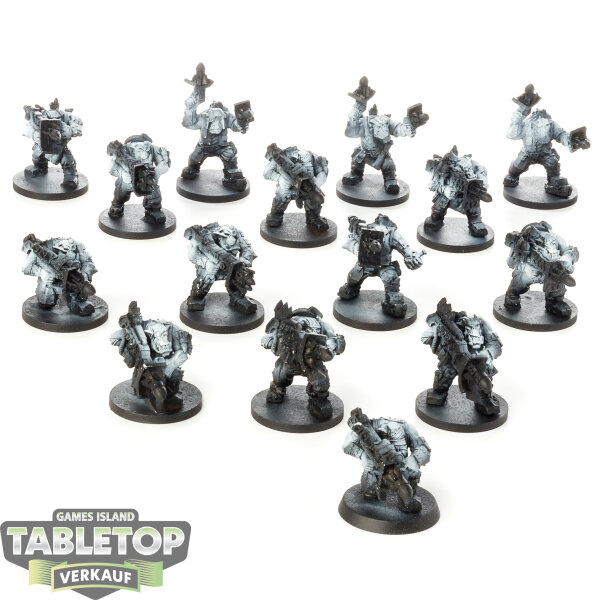 Miniaturen - 15 Cybork Tank Hunters Mob - teilweise bemalt