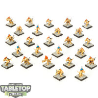 Lizardmen - 24 x Skinks - teilweise bemalt