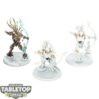 Sylvaneth - 3 Kurnoth Hunters - teilweise bemalt