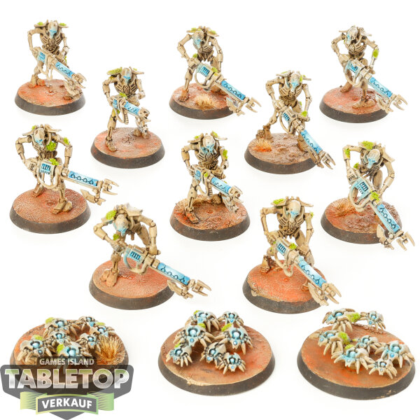 Necrons - 10 Necron Warriors - bemalt