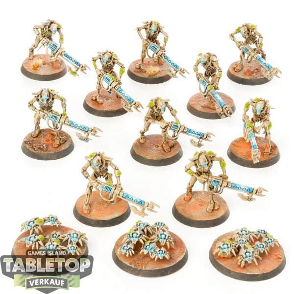 Necrons - 10 Necron Warriors - bemalt
