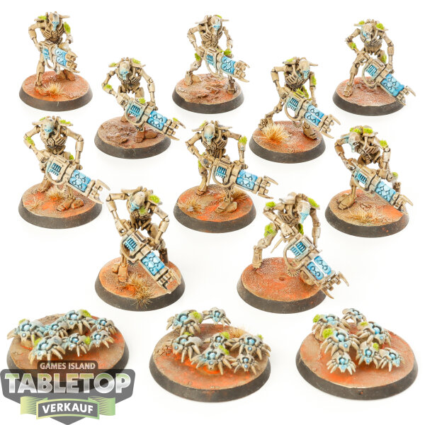 Necrons - 10 Necron Warriors - bemalt