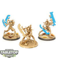 Necrons - 3 Skorpekh Destroyers - bemalt