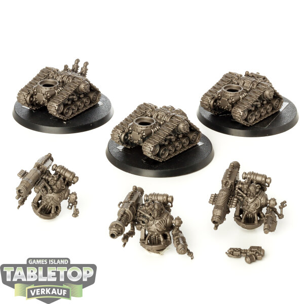 Adeptus Mechanicus - 3 Kataphron Destroyers - teilweise bemalt