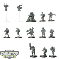 Tau Empire - 10 Fire Warriors Strike Team - unbemalt