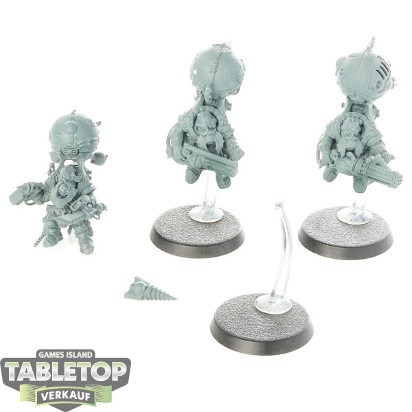 Kharadron Overlords - 3 Endrinriggers - grundiert