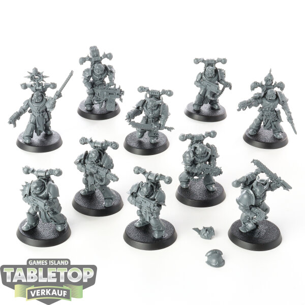 Chaos Space Marines - 10 Legionaries - unbemalt