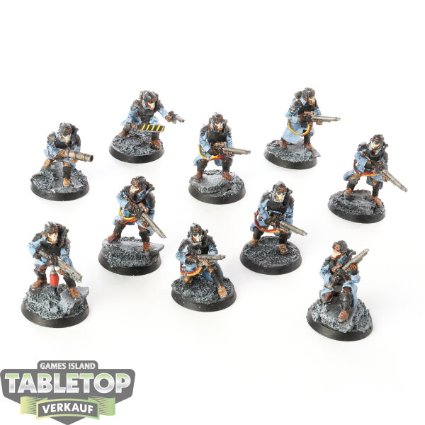 Astra Militarum - 10 Death Korps of Krieg Grenadier Squad - bemalt