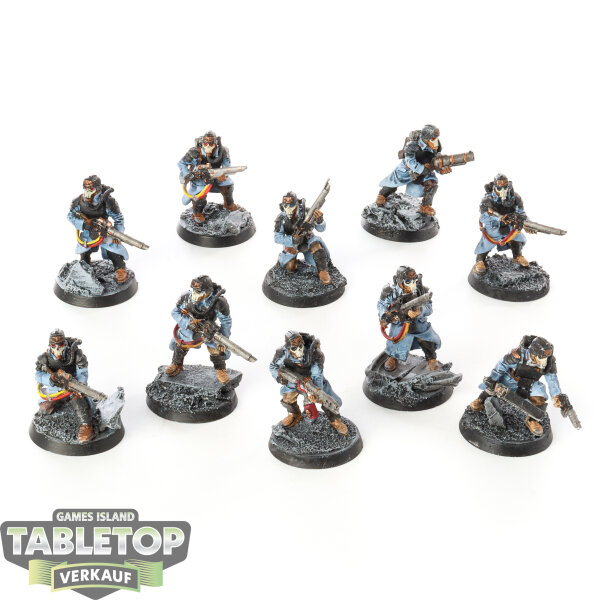 Astra Militarum - 10 Death Korps of Krieg Grenadier Squad - bemalt