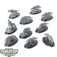 Soulblight Gravelords - 10 Dire Wolves - unbemalt