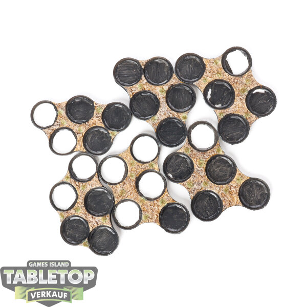 Zubehör - 6 Movement Trays 40mm - bemalt