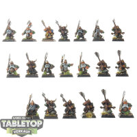 Dwarfen Mountain Holds - 10x Dwarf Warriors - bemalt