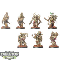 Death Guard - 7x Plague Marines - bemalt