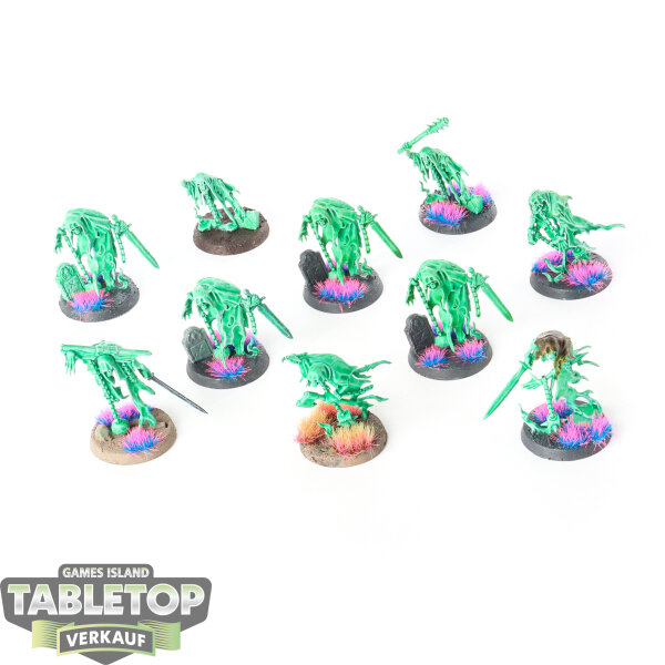 Nighthaunt - 10 Chainrasp Hordes - teilweise bemalt