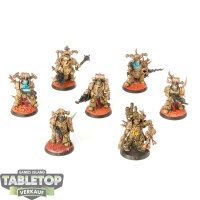 Death Guard - 7 Plague Marines - bemalt
