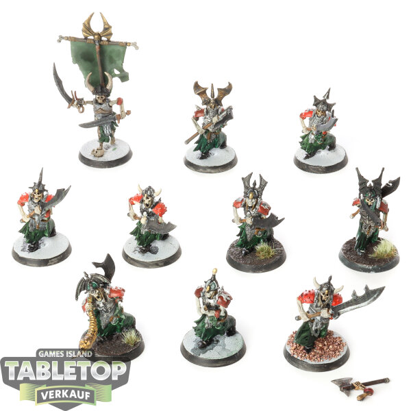 Soulblight Gravelords - 10x Grave Guard - bemalt