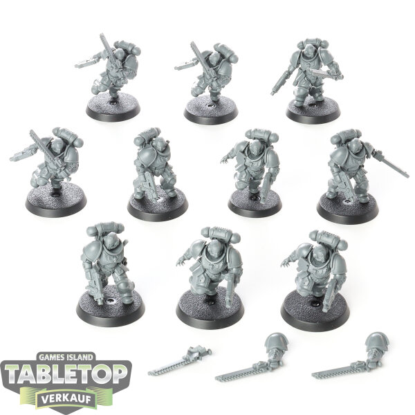 Space Marines - 10x Assault Intercessor Squad - unbemalt