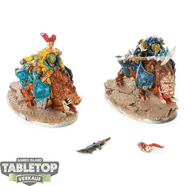 Orruk Warclans - 2x Gore-gruntas - bemalt