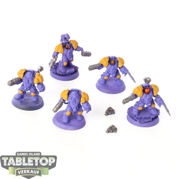 Leagues of Votann - 5x Einhyr Hearthguard - teilweise bemalt