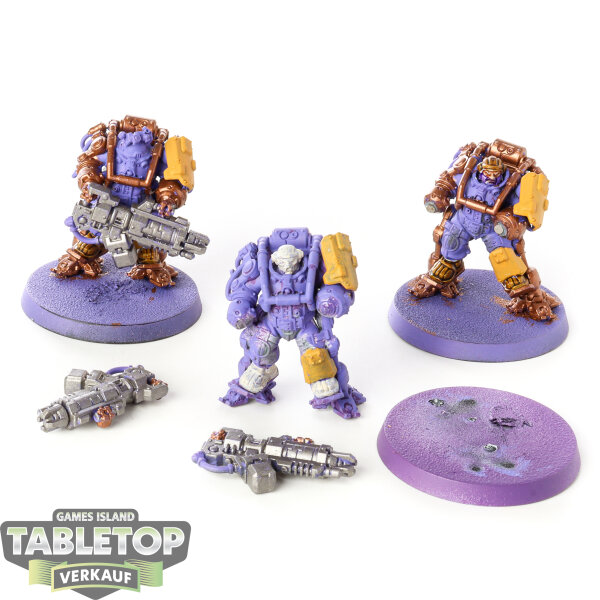 Leagues of Votann - 3x Brôkhyr Thunderkyn - teilweise bemalt