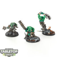 Orruk Warclans - 3x Brute Ragerz - teilweise bemalt