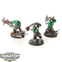 Orruk Warclans - 3x Brute Ragerz - teilweise bemalt