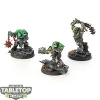 Orruk Warclans - 3x Brute Ragerz - teilweise bemalt