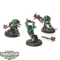 Orruk Warclans - 3x Brute Ragerz - teilweise bemalt