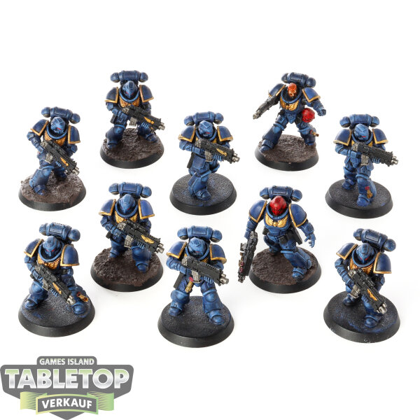Space Marines - 10x Intercessor Squad - bemalt