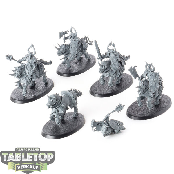 Slaves to Darkness - 5 Chaos Knights - unbemalt