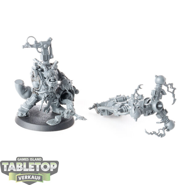 Orks - Big Mek with Shokk Attack Gun - unbemalt