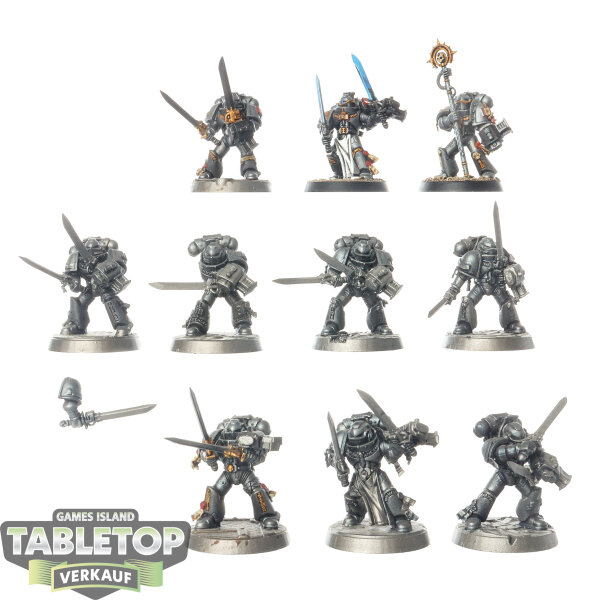 Grey Knights - 10 x Strike Squad - teilweise bemalt