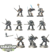 Grey Knights - 10 x Strike Squad - teilweise bemalt