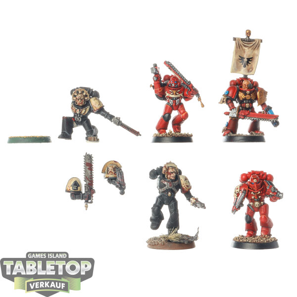Space Marines - 5 x Assault Marines - bemalt