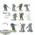 Dark Angels - 10 x Assault Intercessor Squad - teilweise bemalt
