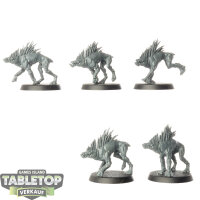 Tau Empire - 5 Kroot Hounds - unbemalt
