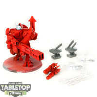 Tau Empire - XV88 Broadside Battlesuit - teilweise bemalt