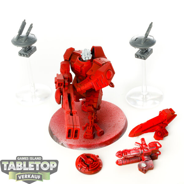 Tau Empire - XV88 Broadside Battlesuit - teilweise bemalt