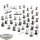 Kingdom of Bretonnia - 37 Peasant Bowmen - teilweise bemalt