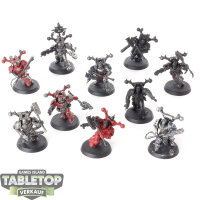 World Eaters - 10 Khorne Berzerkers - teilweise bemalt
