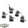 Space Wolves - 5 Wolf Scouts klassisch Eigenbau - bemalt