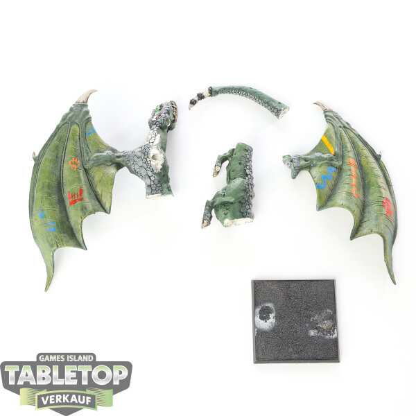 Orc & Goblin Tribes - Orc Warboss on Wyvern - bemalt