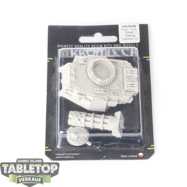 Miniaturen - Battle Tank Turret: Gatling Cannon - im Gussrahmen